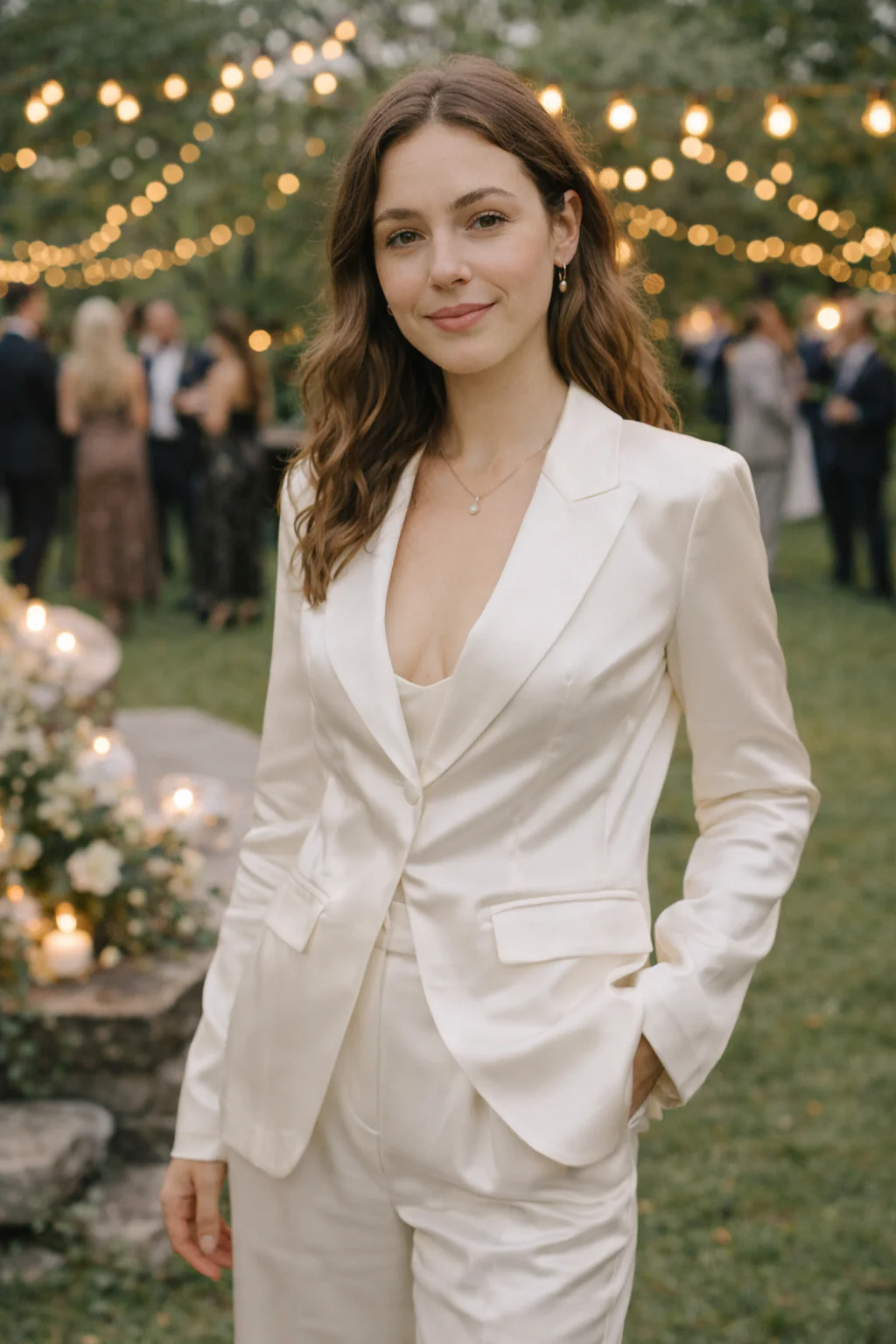 Robe mariage décolleté bustier satin - tendance invitée 2025