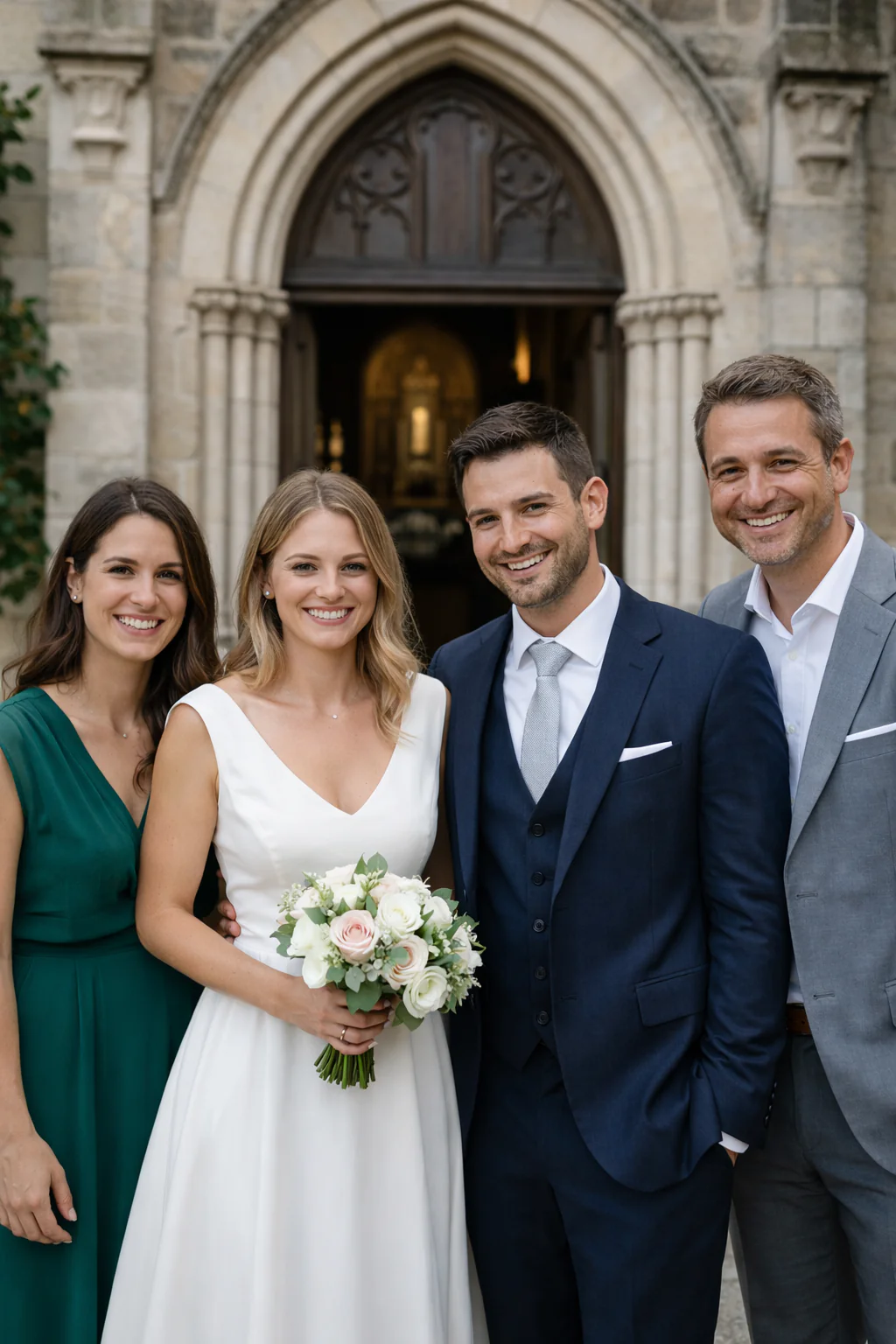 Mariage catholique à l'église avec témoins en France