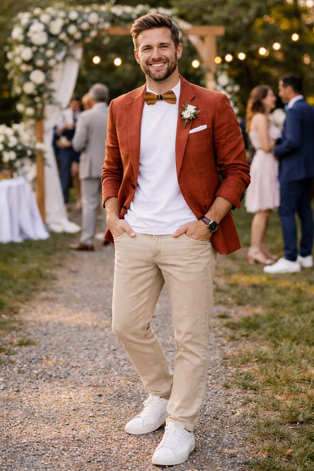 Tenue homme mariage décontracté casual chic - tendance 2025